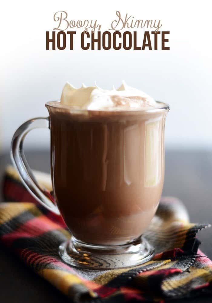 Boozy Skinny Hot Chocolate Fit Foodie Finds