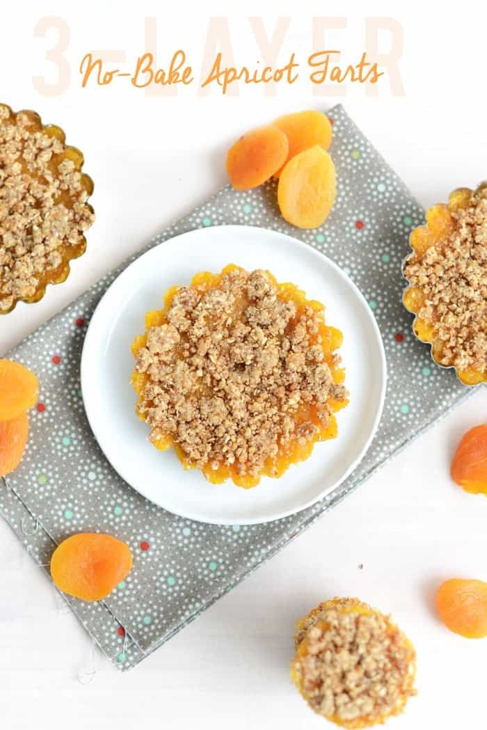 3-Layer Raw Apricot Tarts - Fit Foodie Finds