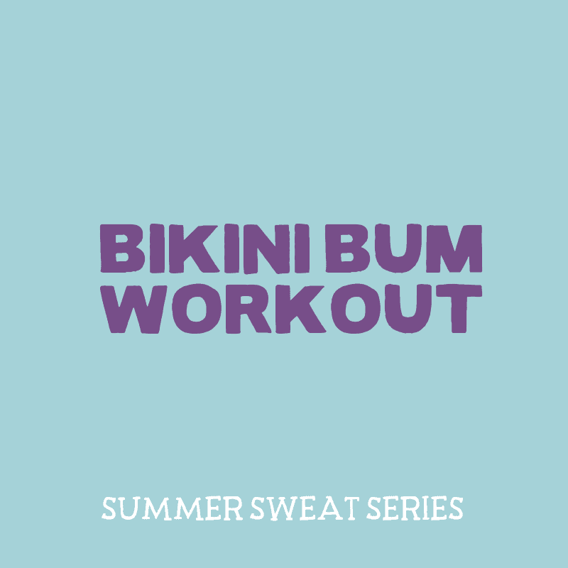 Do this Bikini Bum Workout anywhere at anytime! All you need is your bodyweight and about 30 minutes.