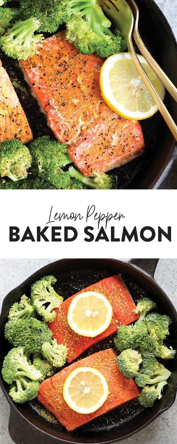 Baked Lemon Pepper Salmon (ready in 12 min!) - Fit Foodie Finds