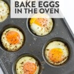 Bake eggs oven