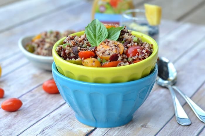 Beet and Tomato Quinoa Salad - Fit Foodie Finds