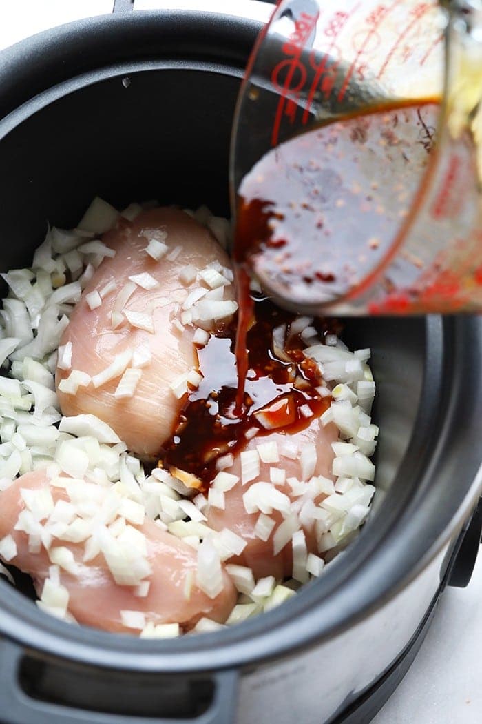 Crockpot Sesame Chicken - Healthy Slow Cooker Dinner