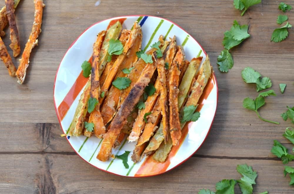 Healthy Thanksgiving Recipe Ideas- The Crispiest Sweet Potato Fries Ever
