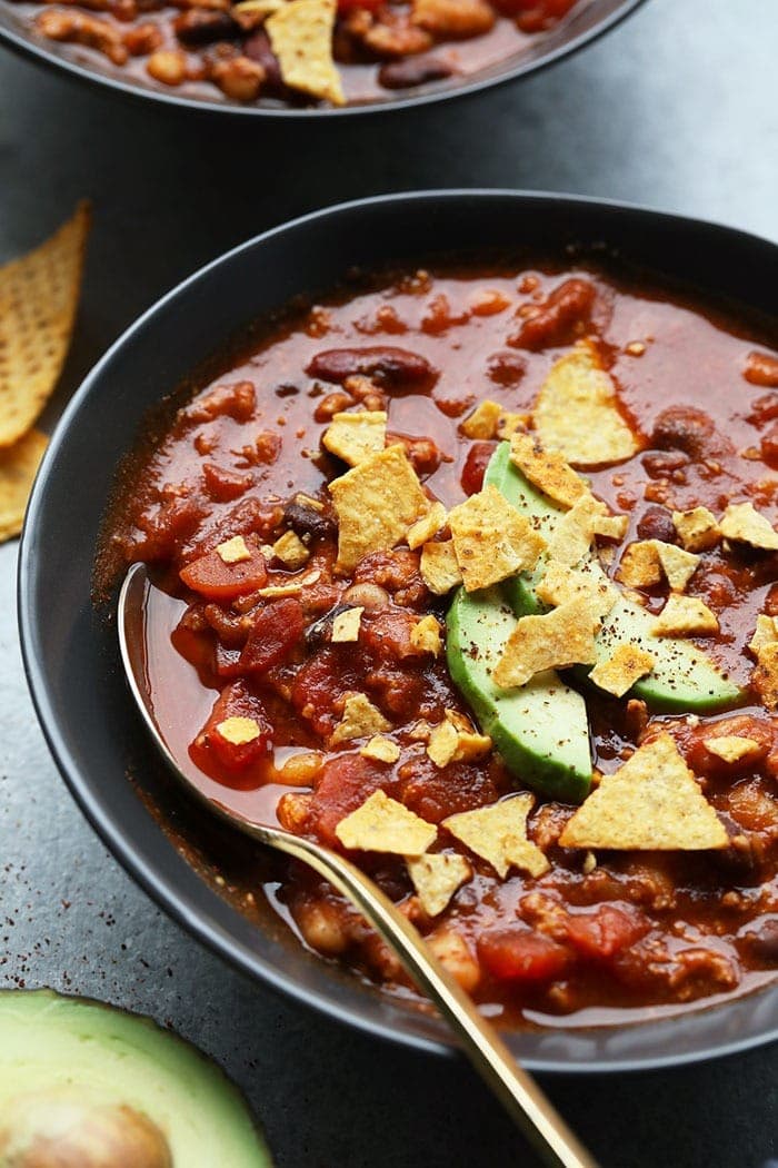 Lazy Girl Turkey Chili High Protein Low Fat Fit Foodie Finds
