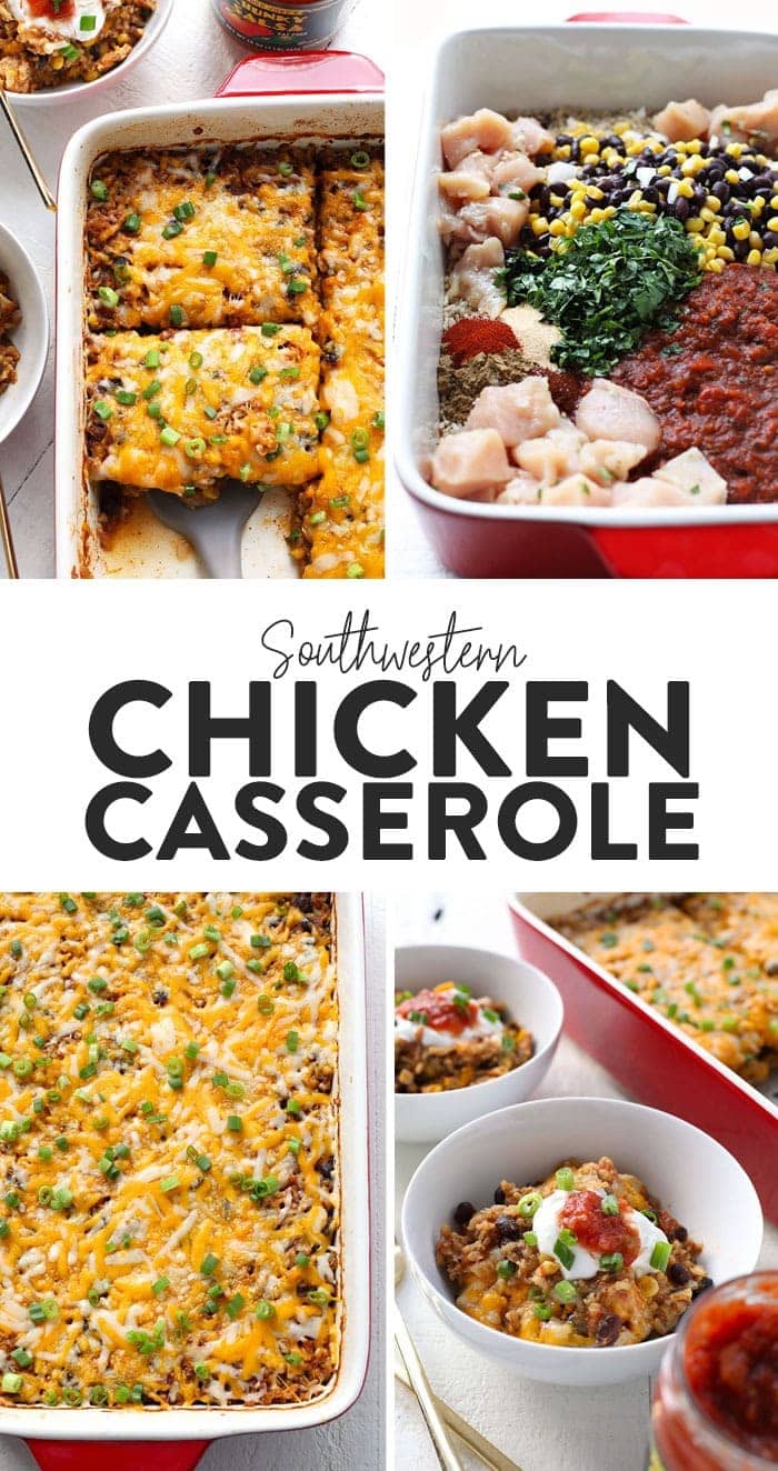 Southwestern Chicken Casserole (29g protein!) - Fit Foodie Finds