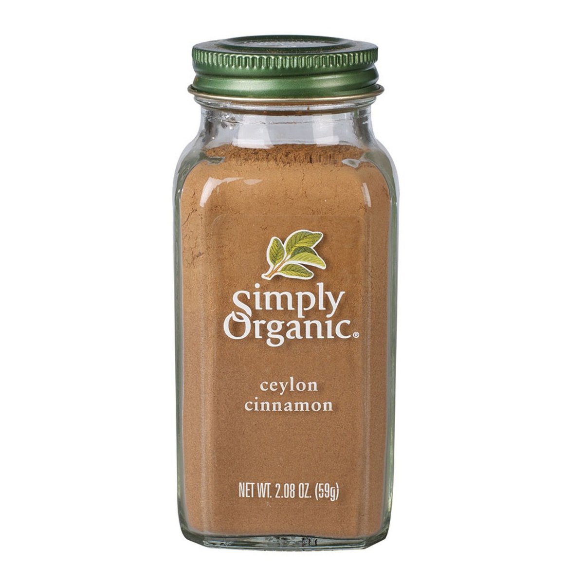 Simply organic cinnamon and chai spices in a jar.