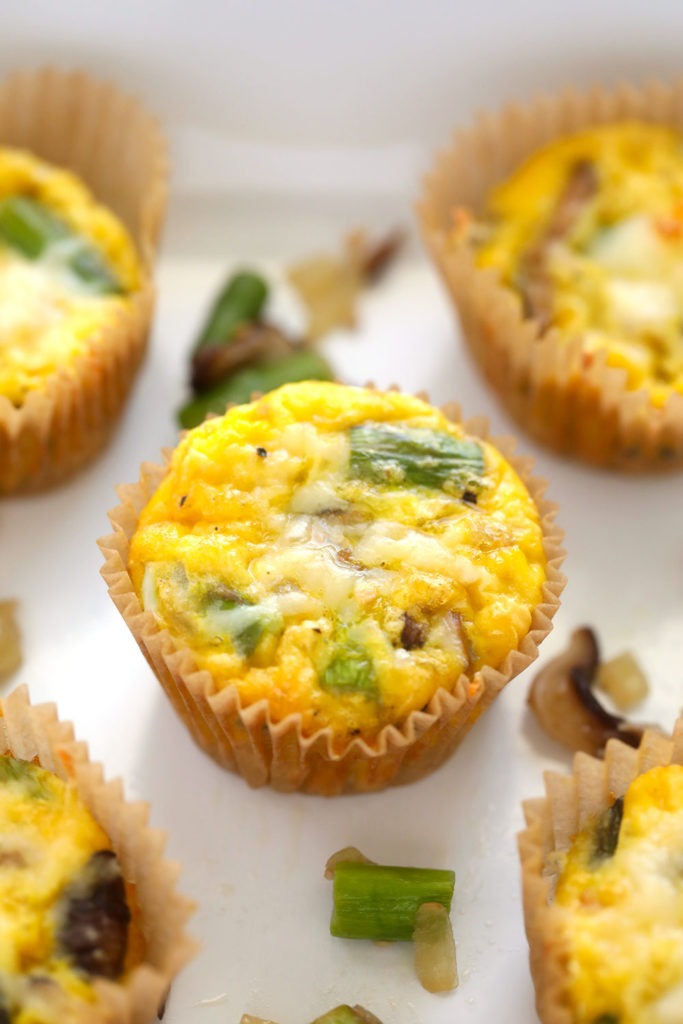 Asparagus and Mushroom Egg Cups (Low Carb!) Fit Foodie Finds