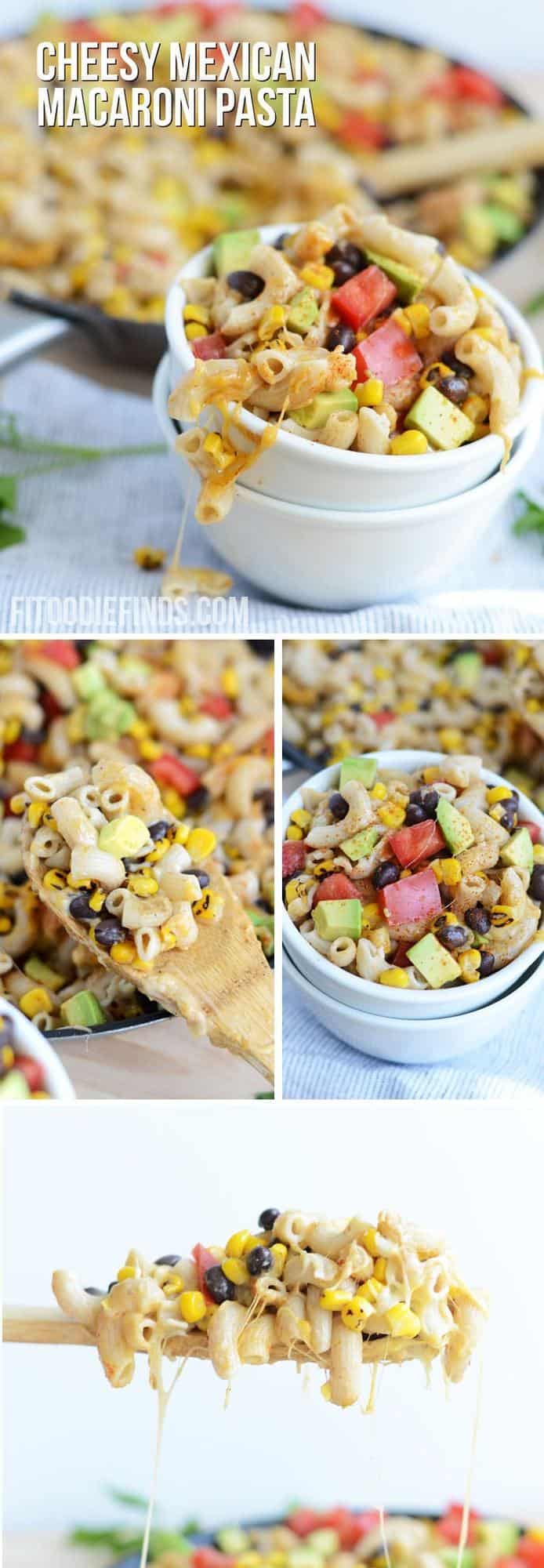 Cheesy Mexican Macaroni Pasta #GlutenFree #Healthy | FitFoodieFinds.com
