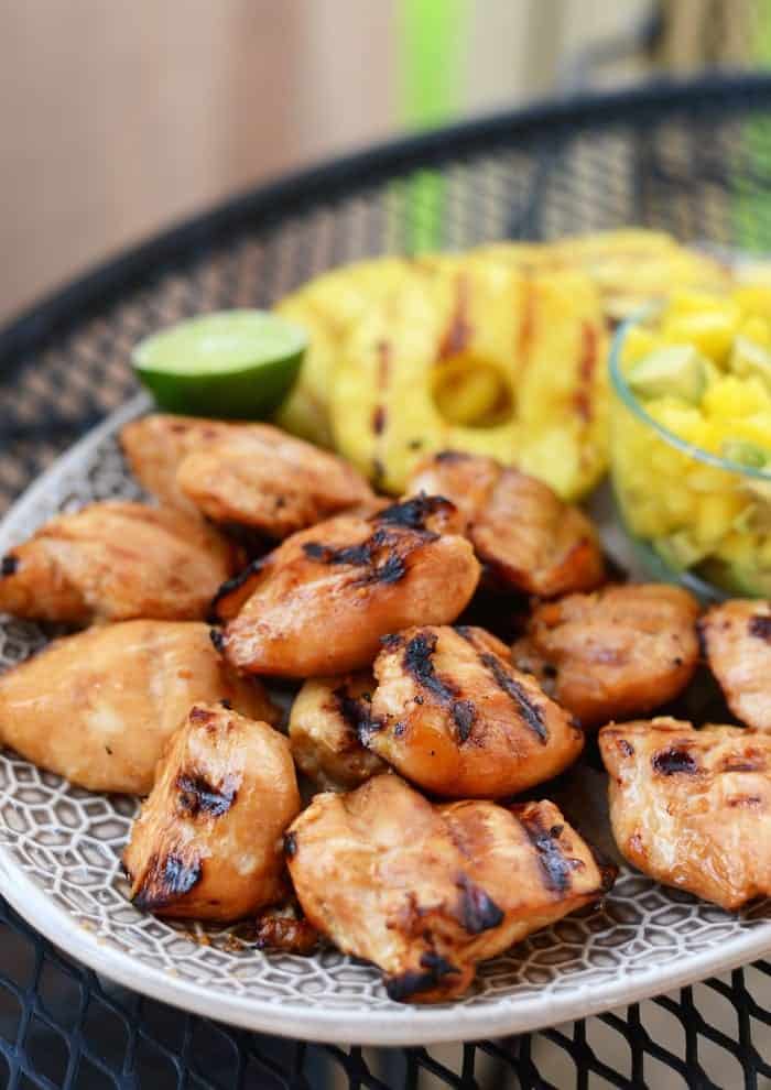 Tropical Teriyaki Chicken Breast With Grilled Pineapple Made With Gold N Plump Chicken