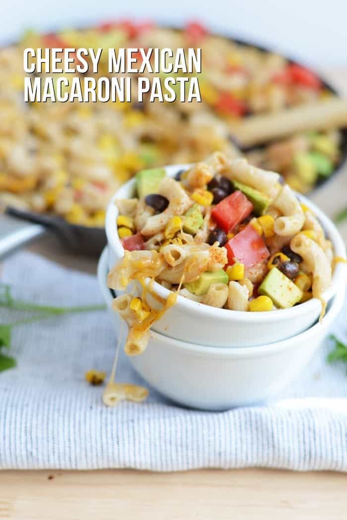 Cheesy Mexican Macaroni Pasta #GlutenFree #Healthy | FitFoodieFinds.com