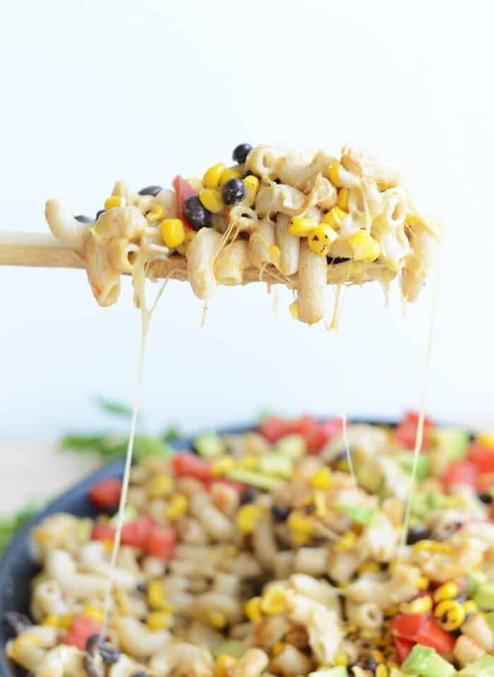 Cheesy Mexican Macaroni Pasta #GlutenFree #Healthy | FitFoodieFinds.com