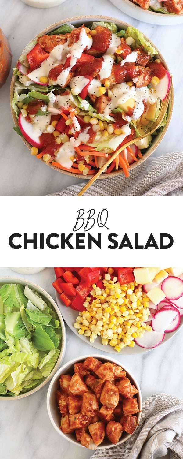 BBQ Chicken Salad - Fit Foodie Finds