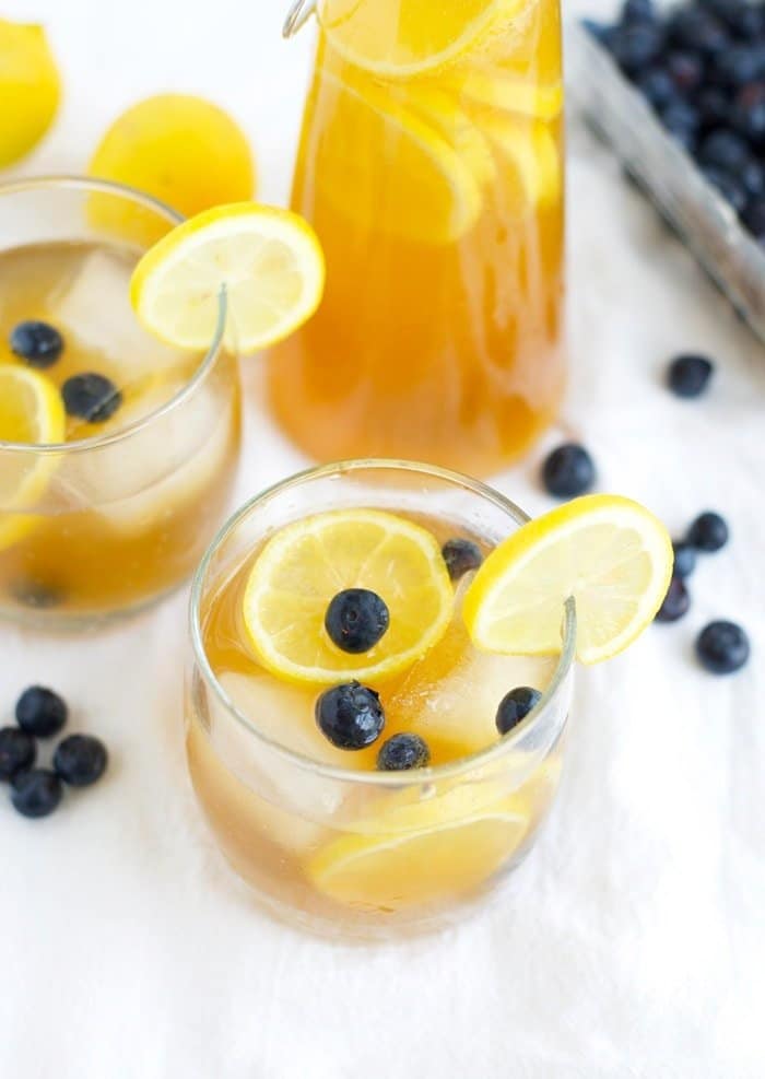 Kombucha lemonade in a cup