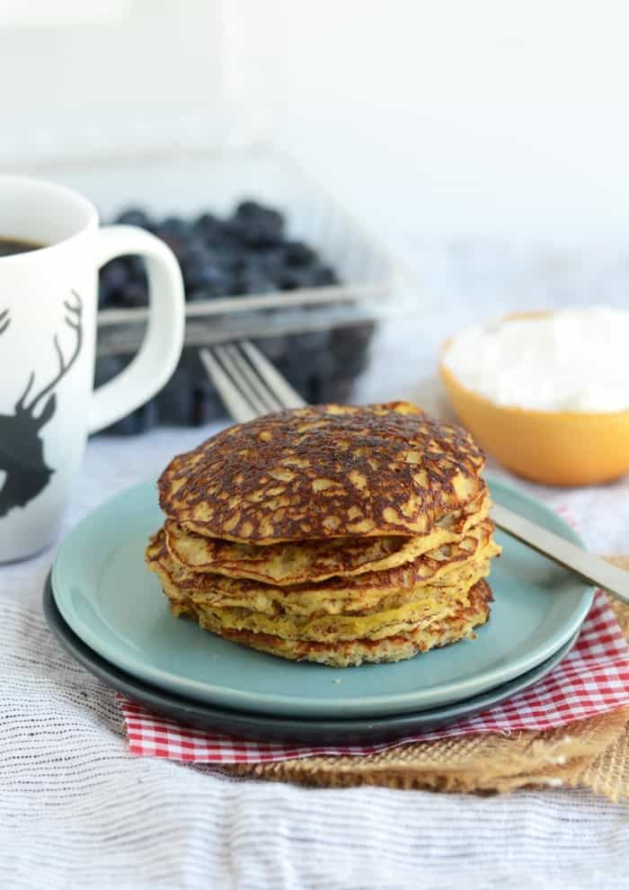 Grain Free Applesauce Pancakes | Fit Foodie Finds