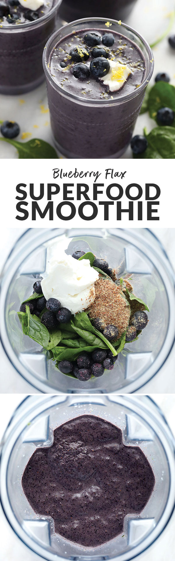 Blueberry Flax Superfood Smoothie