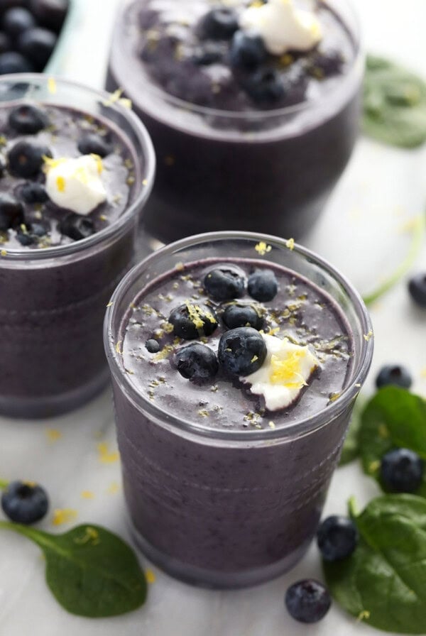 Blueberry Flax Superfood Smoothie in a Cup