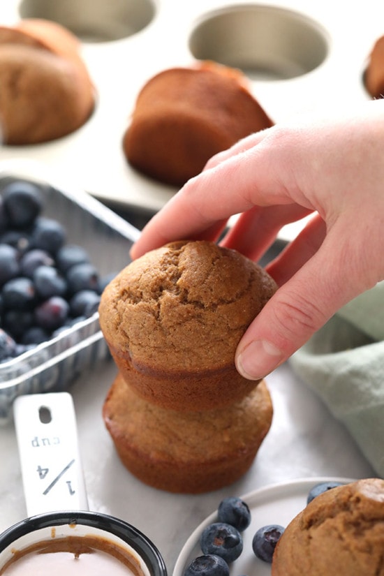 Almond Butter Banana Bread Muffins Fit Foodie Finds