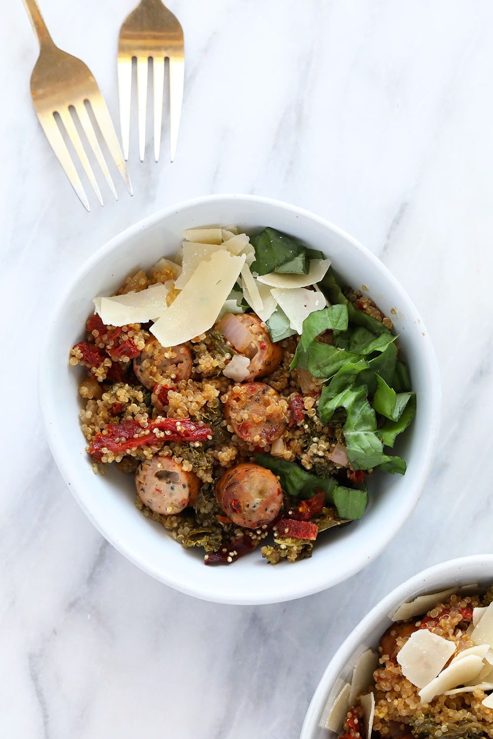 20-Minute Italian Chicken Sausage Quinoa Skillet