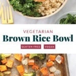 vegetarian brown rice bowl