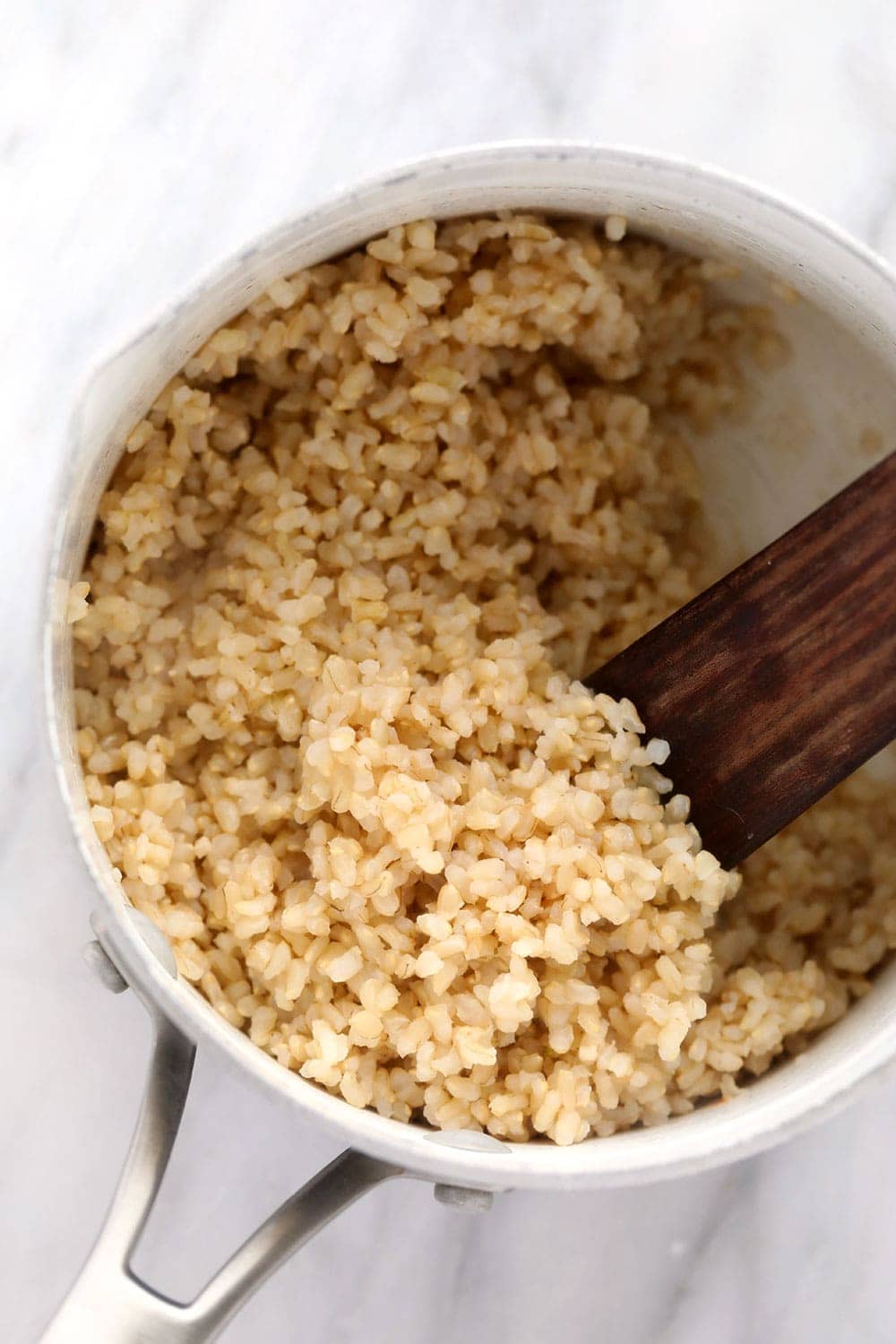 brown rice in a bowl