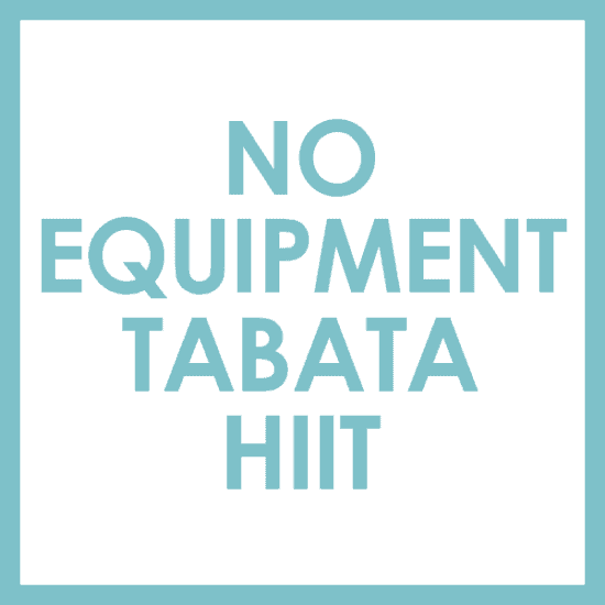 Equipment-free tabata HIIT workout.