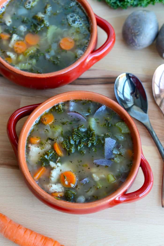 Gluten-Free Tuscan Turkey and Vegetable Soup - Fit Foodie Finds