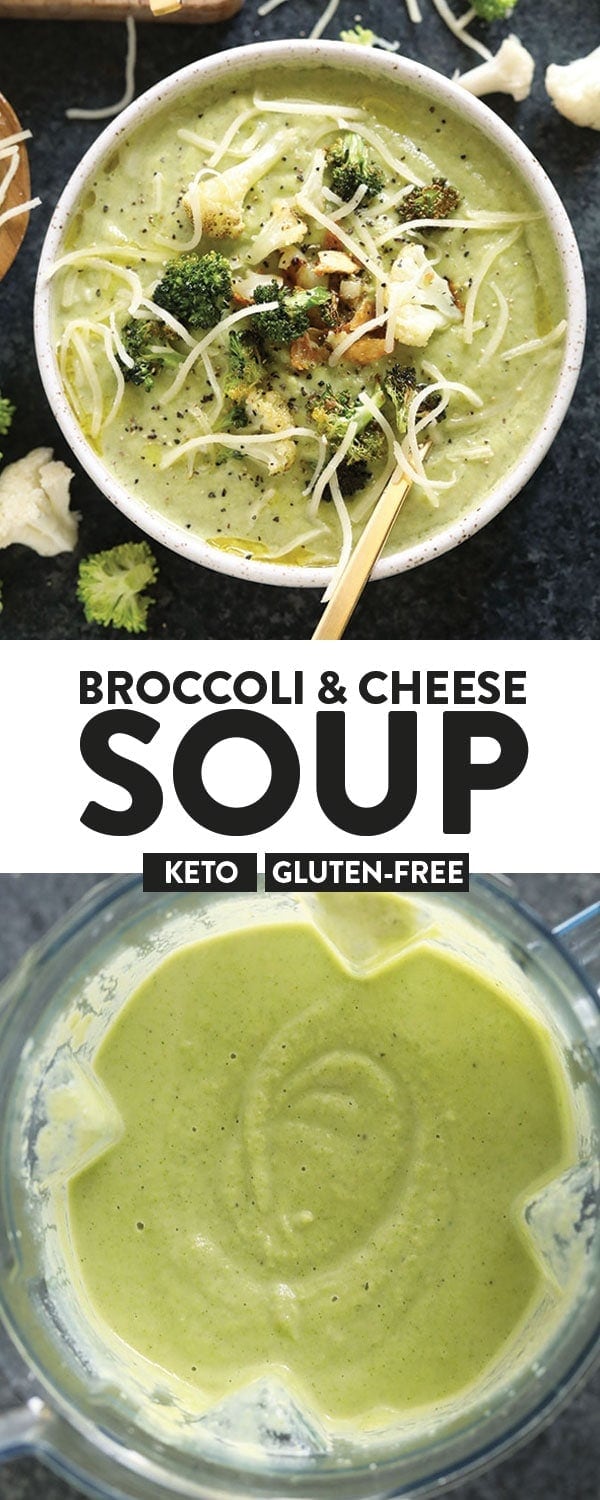 Broccoli Cauliflower Cheese Soup - Fit Foodie Finds