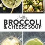 Lightened up broccoli and cheese soup.