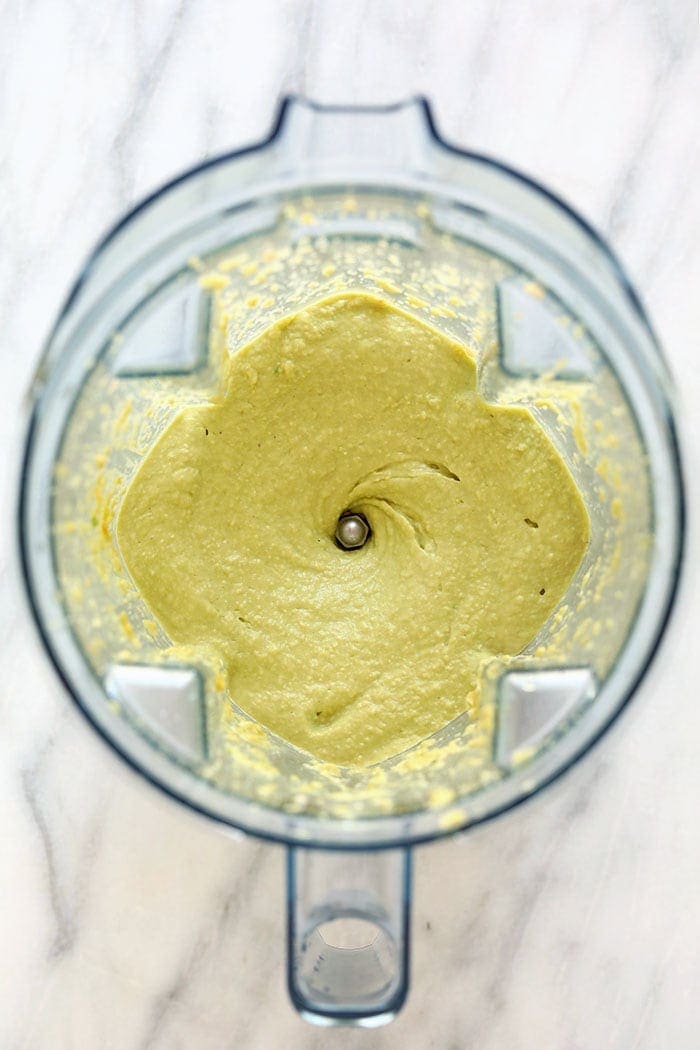 avocado cheese sauce in vitamix