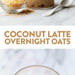 Got 5 minutes? Whip up these delicious coconut latte vegan overnight oats for an easy, fiber-filled breakfast that are oh-so-delish! This overnight oatmeal recipe only requires 5 simple and healthy ingredients to make and this breakfast that will have you full all morning long.