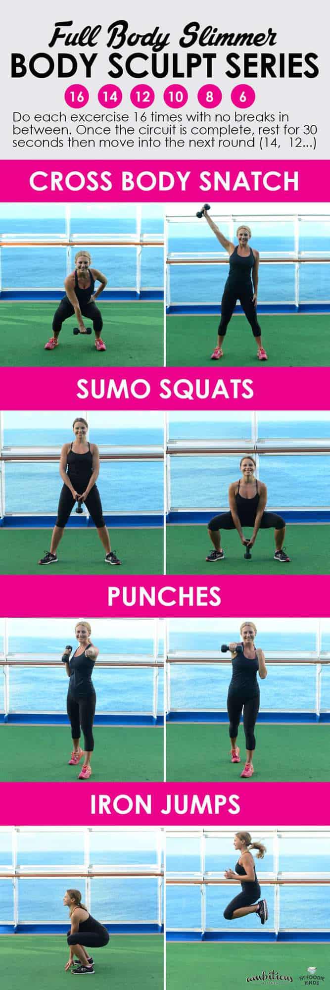 Got 30 minutes? Go hard for a half an hour and do this full-body workout mixing lower body, upper body, and cardio so that you'll feel the burn the next day!