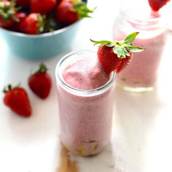 Strawberry Pineapple Smoothie - Fit Foodie Finds