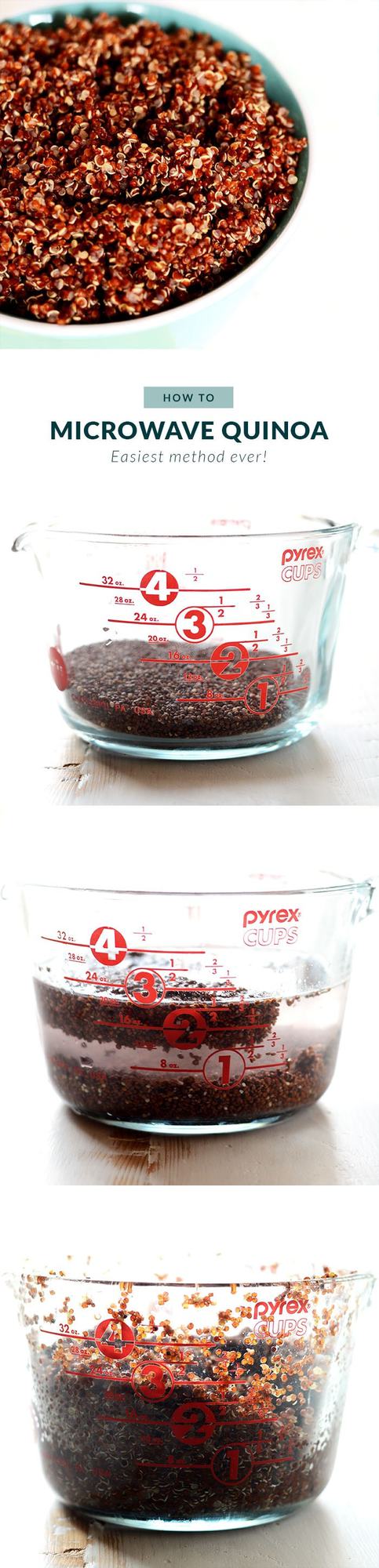 microwave quinoa step by step