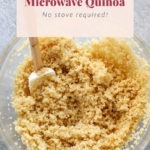 Microwaved Quinoa in a Bowl