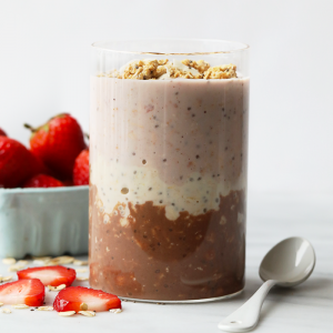 Neapolitan Overnight Oats | Fit Foodie Finds