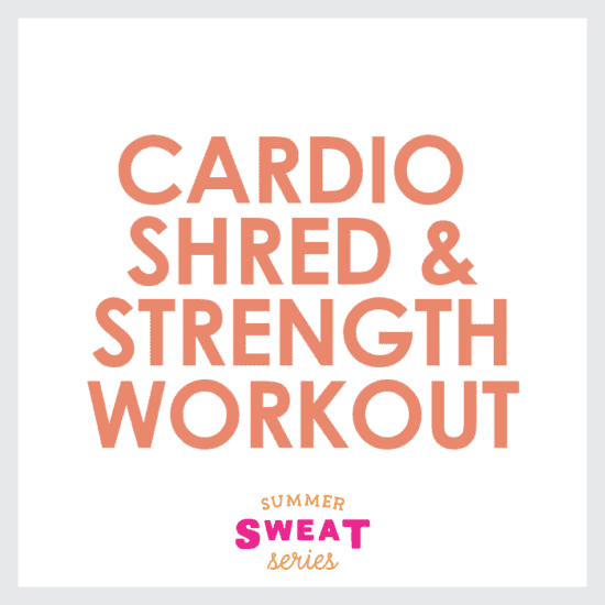 Cardio strength workout.