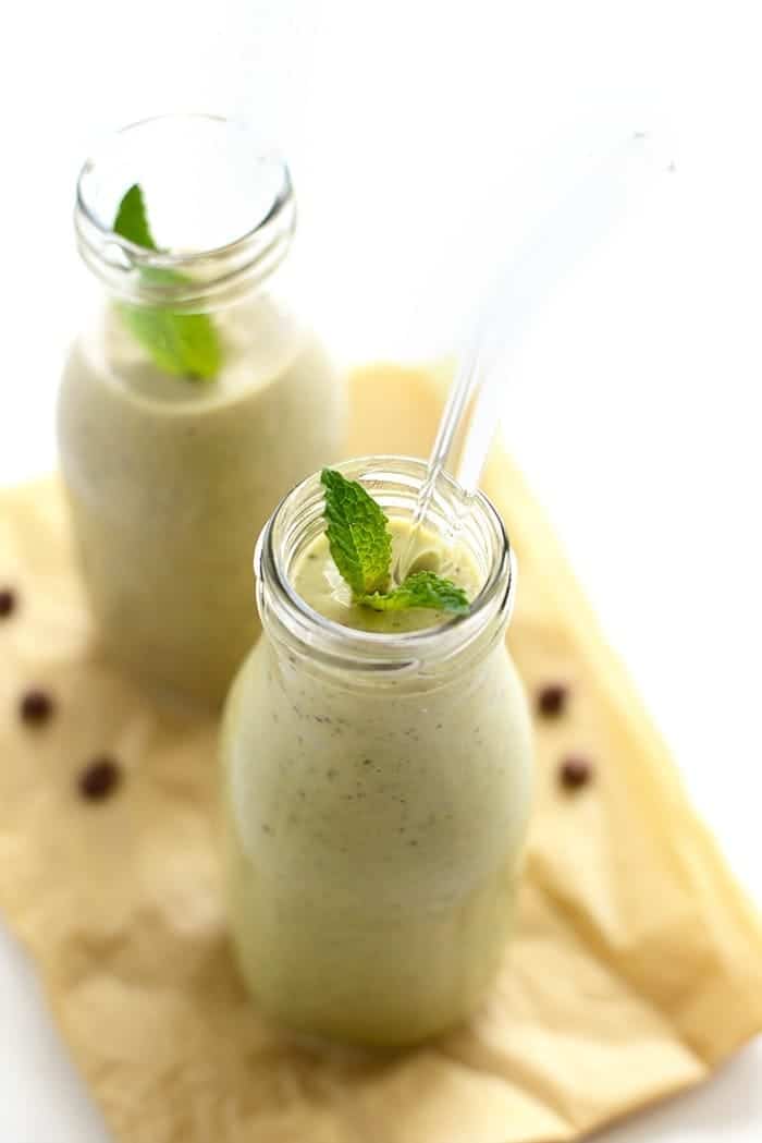 Minty Avocado Banana Smoothie - Fit Foodie Finds