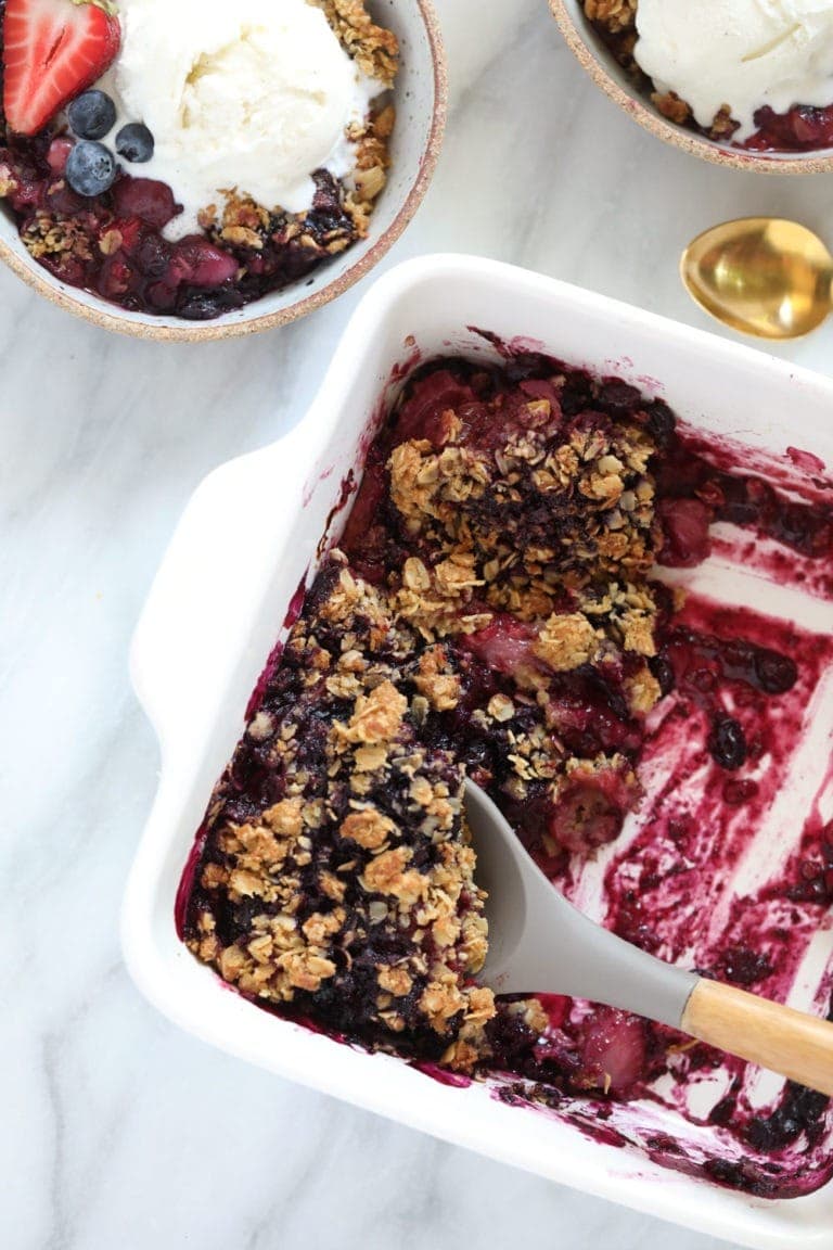 Triple Berry Crisp Fit Foodie Finds