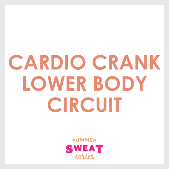 cardio lower body circuit.