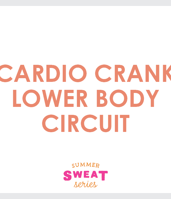 cardio lower body circuit.