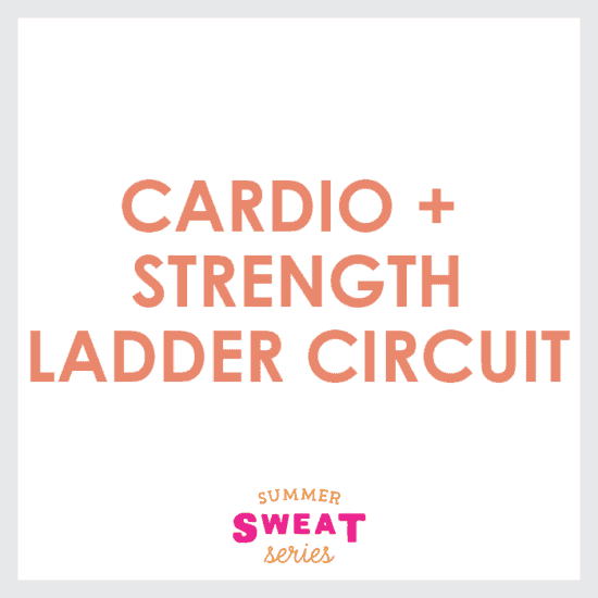 Cardio and strength ladder workout circuit.