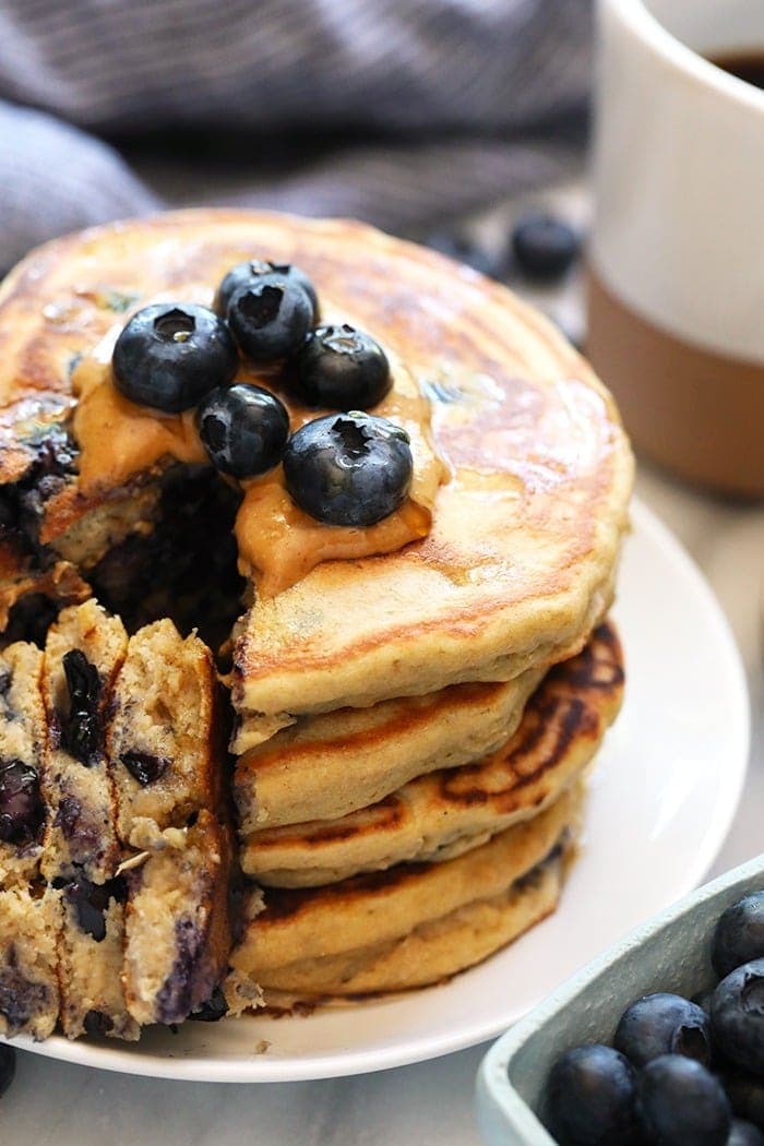 blueberry protein pancakes