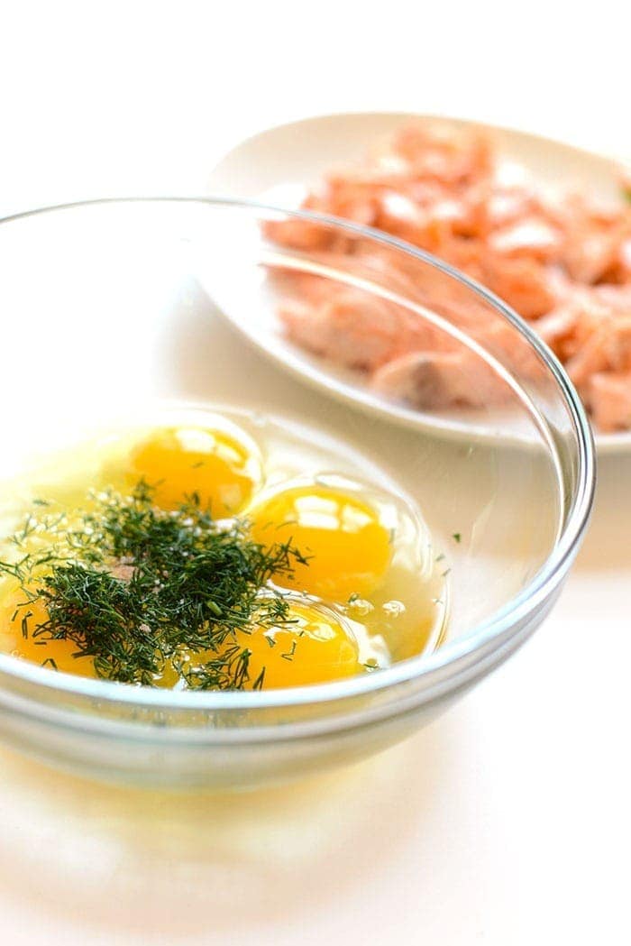 Salmon and Eggs Breakfast Scramble {with Fresh Dill} - Fit Foodie