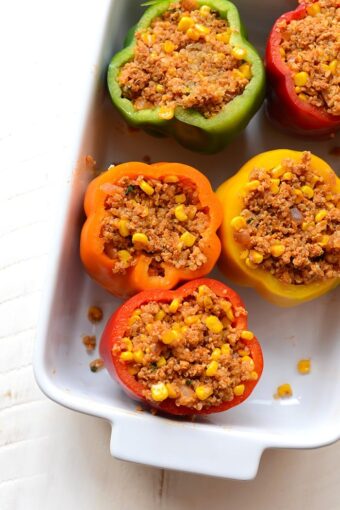 Mexican Stuffed Peppers - Fit Foodie Finds