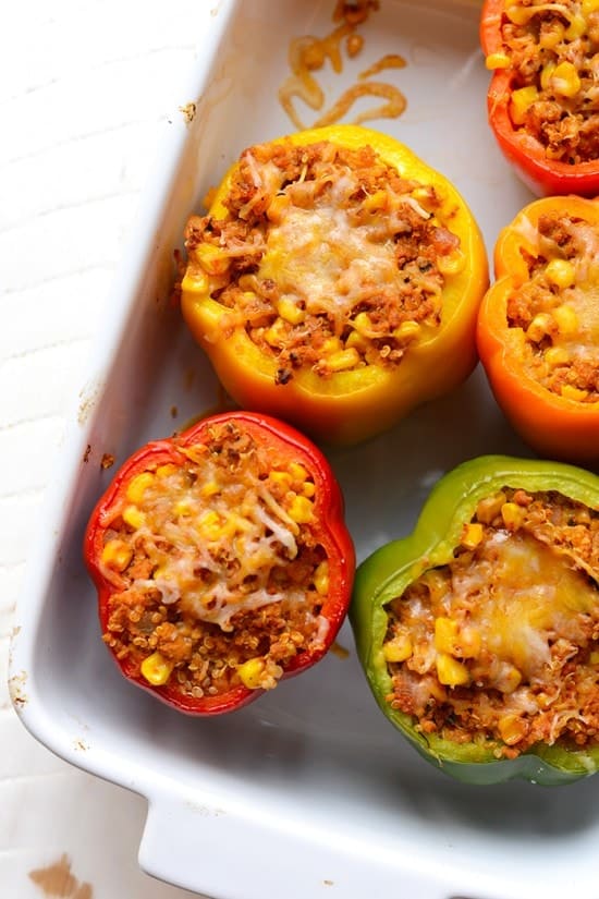 Mexican Stuffed Peppers - Fit Foodie Finds