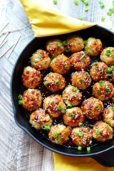 Kung Pao Chicken Meatballs - Fit Foodie Finds