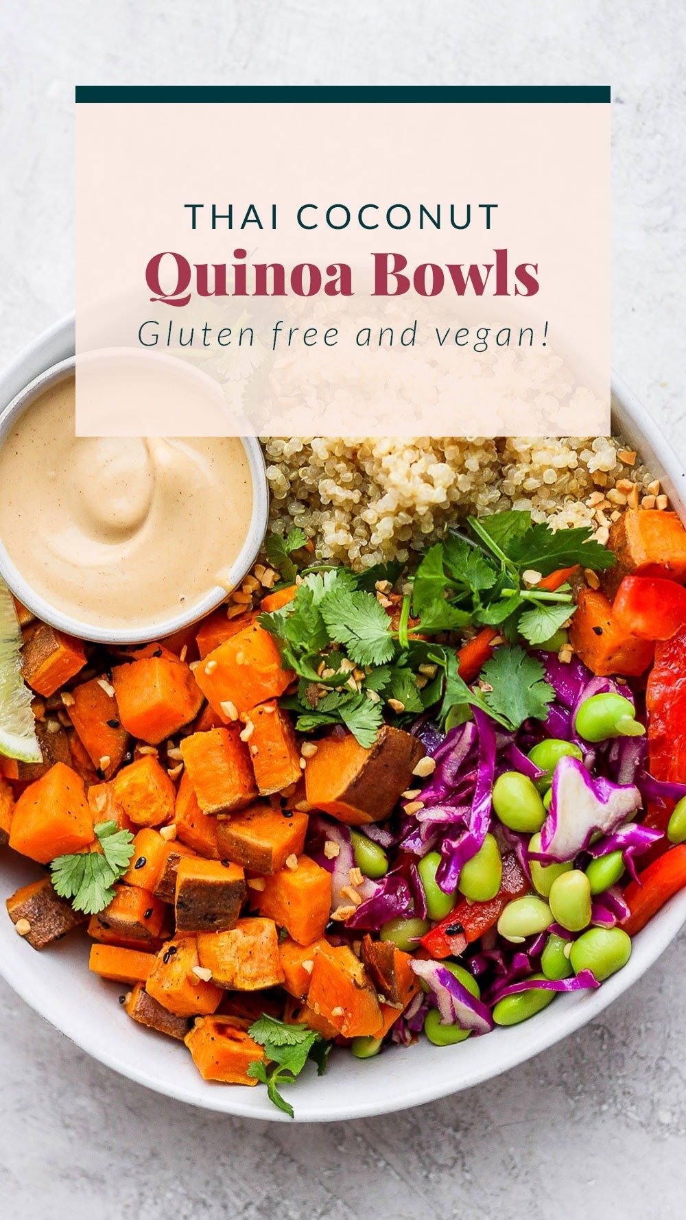 Thai Coconut Quinoa Bowls (g/f & vegan) - Fit Foodie Finds