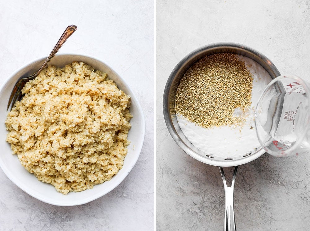 coconut quinoa in bowl