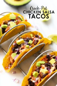 Crockpot Chicken Tacos | Fit Foodie Finds